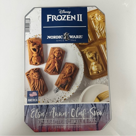 Disney Frozen Character Cakelets Pan Elsa Anna Olaf & Sven Nordic Ware EUC - Picture 1 of 4